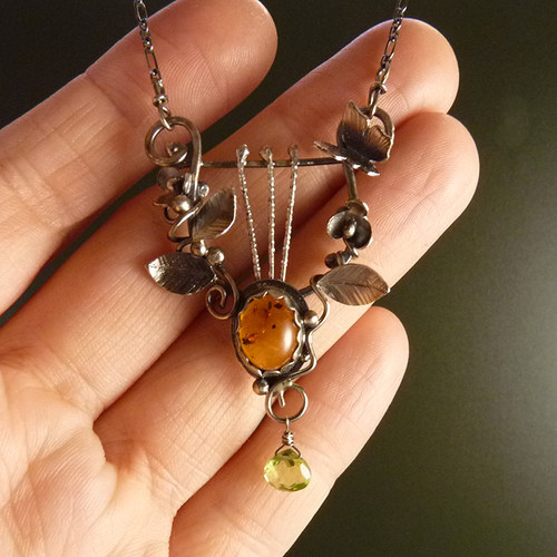 Druidská harfička..amulet