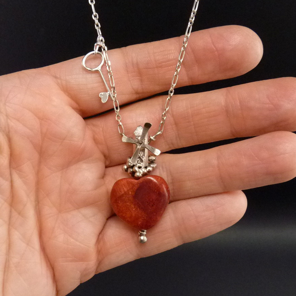 Srdcový větrný mlýn..amulet
