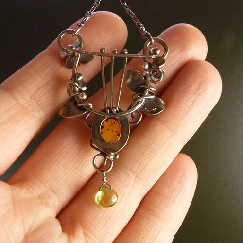 Druidská harfička..amulet