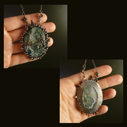 Rozkvetlý mech..druidský amulet