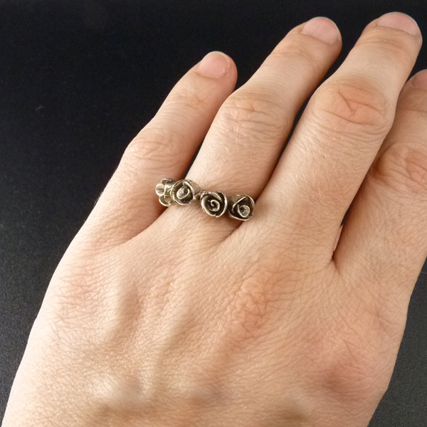 Čajové růžičky z Paříže..prsten