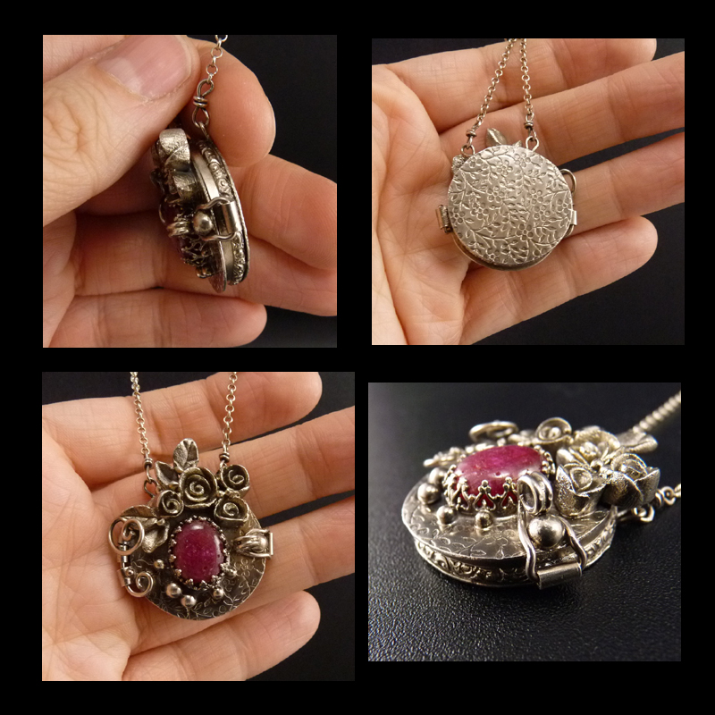 Rubínové rosárium..amulet