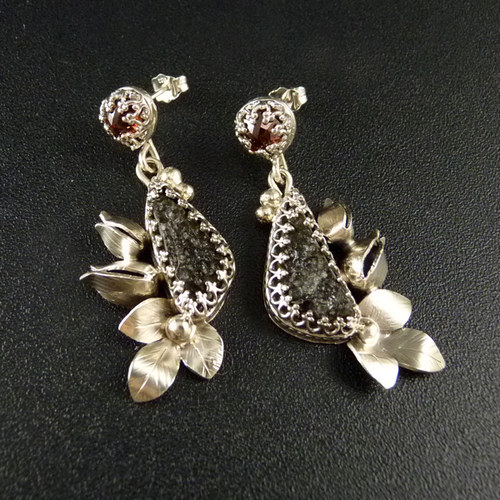 Prastaré francouzské růže..náušnice