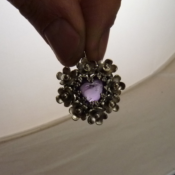 Levandulové srdíčko..amulet