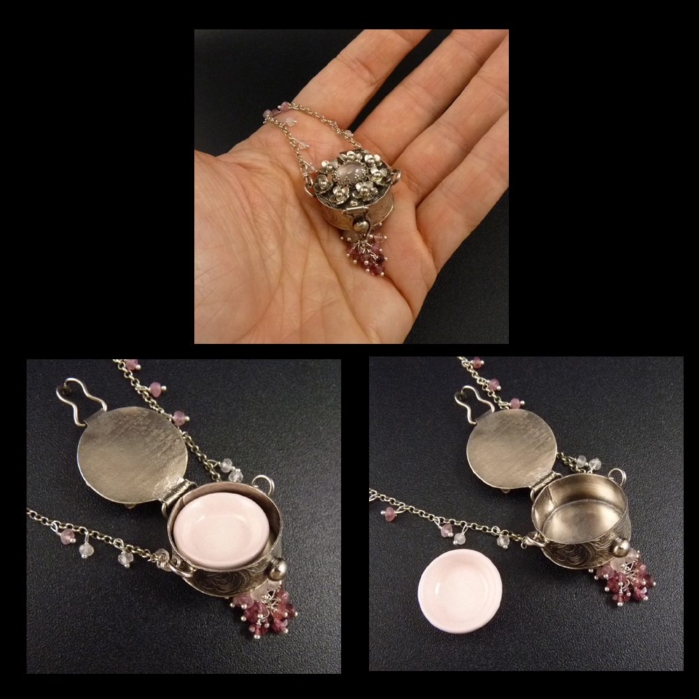 Růžová vílí krabička..amulet