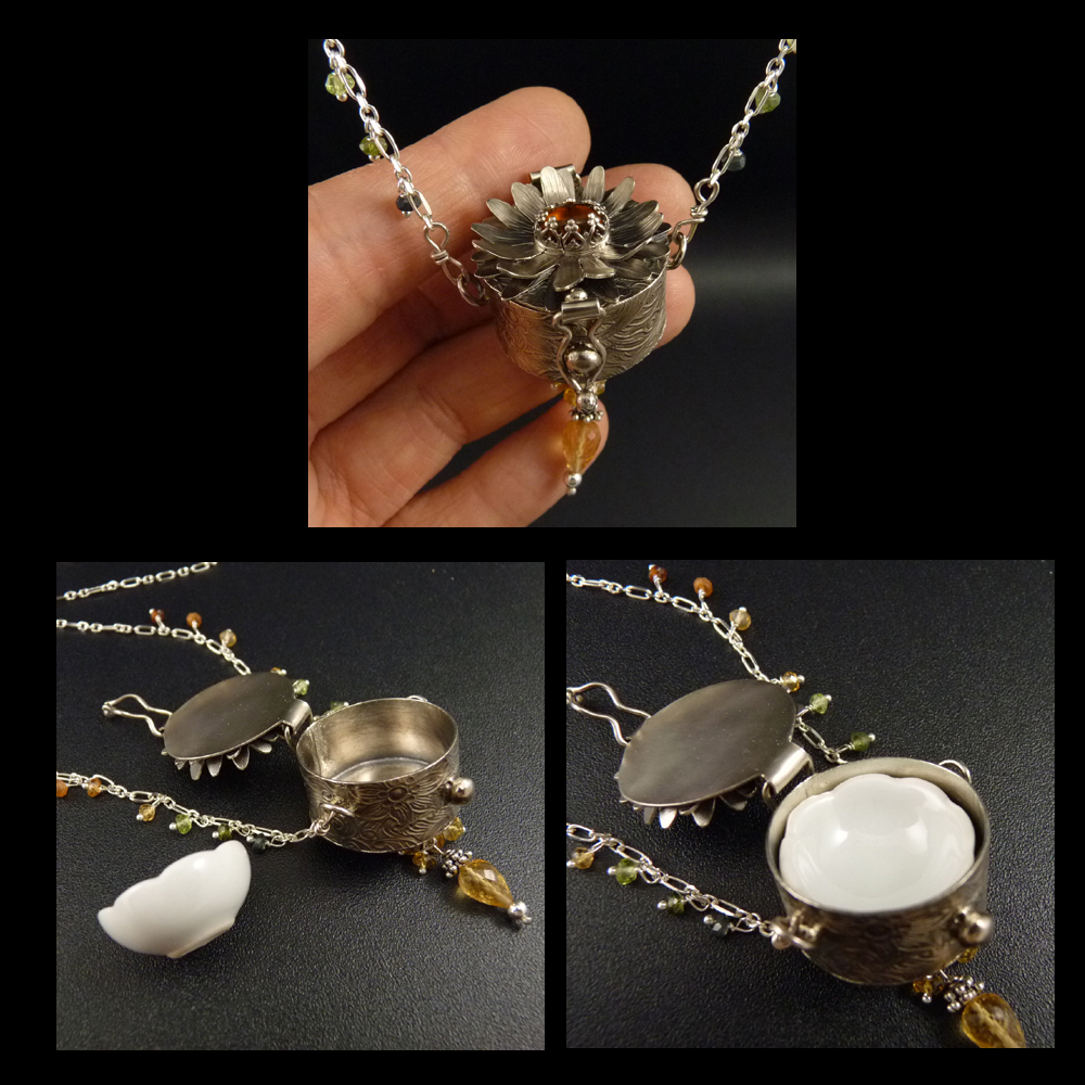 Kopretinová vílí krabička..amulet