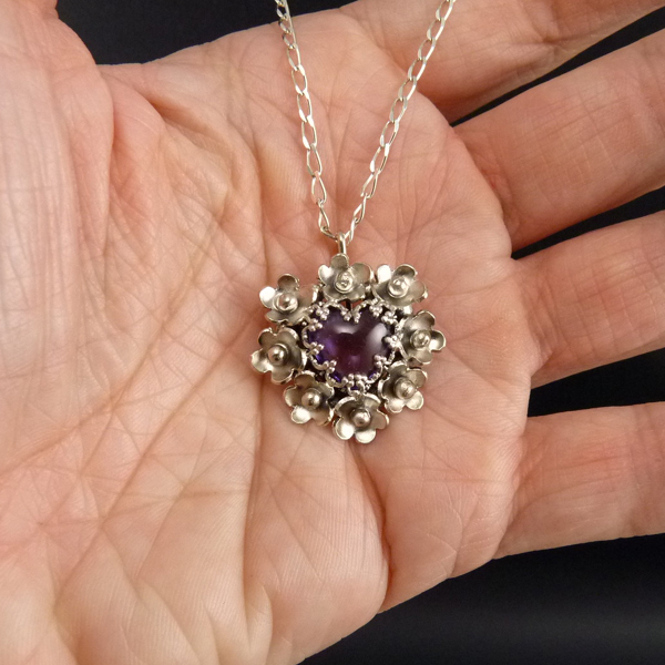 Levandulové srdíčko..amulet