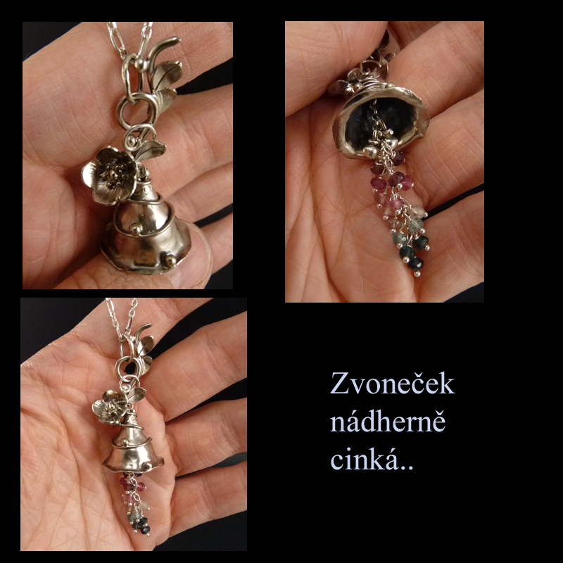 Pomněnkový zvoneček..amulet