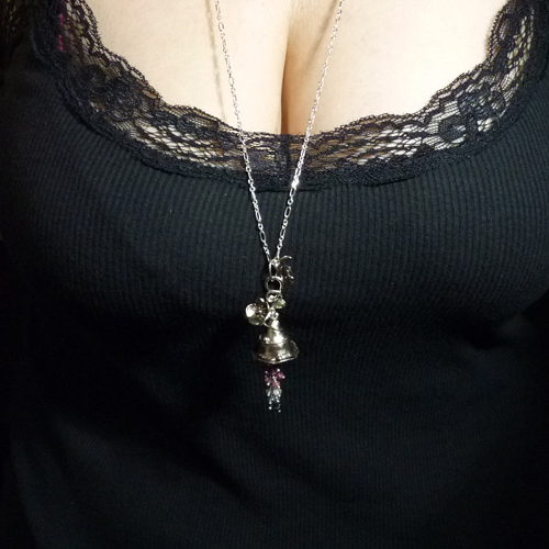 Pomněnkový zvoneček..amulet